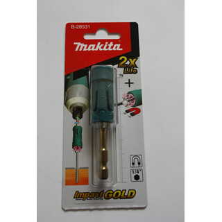 Makita Torsion Bit-Halter, Impact Gold, Bithalter 71mm lang, Ultra Mag, B-28531, Neuteil E-20270