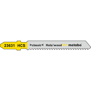 Metabo 5 Stichsgebltter, Holz, Serie classic, 51/ 2,0 mm, HCS (623631000)