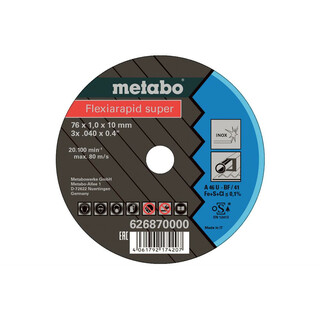 Metabo 5 Flexiarapid Super 76x1,0x10,0 mm Inox, TF 41 (626870000)