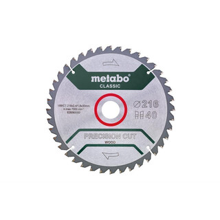 Metabo Sägeblatt precision cut wood - classic, 254x2,4/1,8x30 Z48 WZ 5°neg /B (628656000)