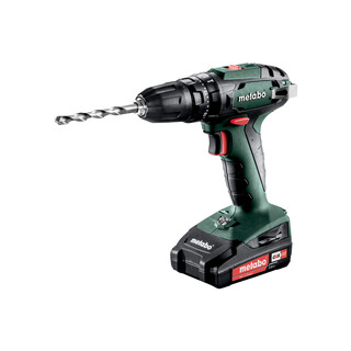 Metabo Akku-Schlagbohrmaschine SB 18 (602245560); Kunststoffkoffer; 18V 2x2Ah Li-Ion + SC 30