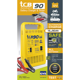 GYS Automatisches Batterieladegert TCB 90 automatisch mit Erhaltungsladung fr 12V Starterbatterien