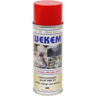 Wekem Edelstahlpflege,Edelstahl-Spray WS88, 400ml