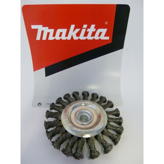 Makita Stahldrahtscheibenbrste, Stahldrahtbrste gezopft 175mm mit M14, D-45777