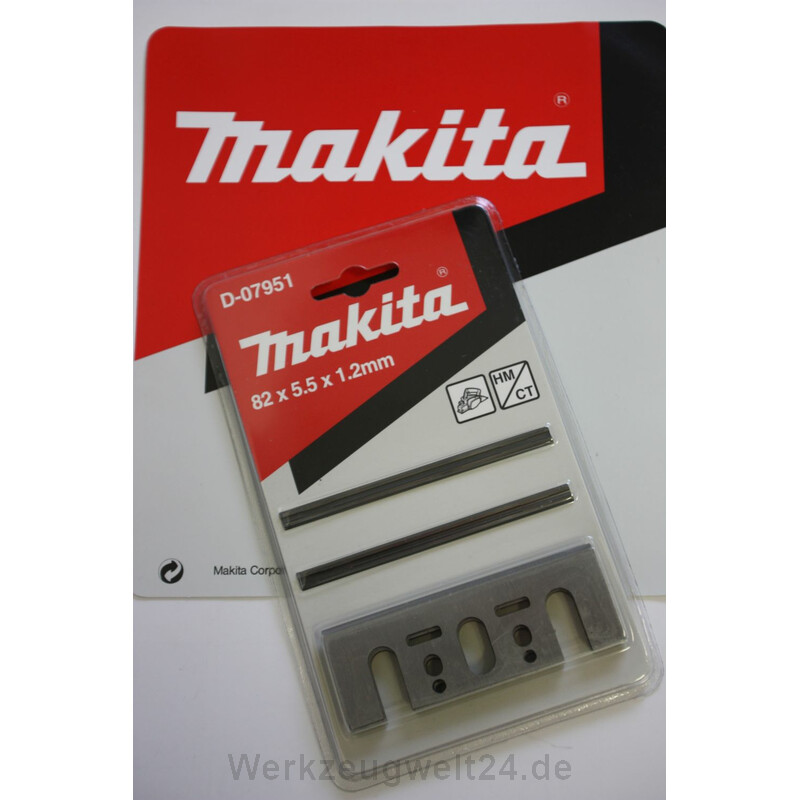 Für Makita Umrüstsatz Hobelmesser HM Druckplatten 82mm 2er.Pack für 1100 N1923B 