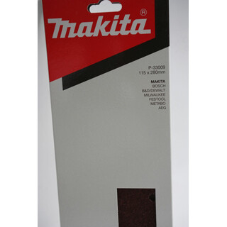 Makita Schleifpapier 115x280mm  K80  10Stck. geeignet fr Holz/Metall - P-33021