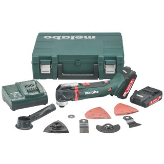 Metabo Akku-Multitool MT 18 LTX Compact (613021510); Kunststoffkoffer; 2x18V/2Ah Li-Ion + ASC 30-36 V