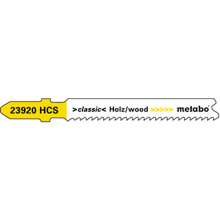 Metabo Stichsgebltter, Holz, Serie classic, 66/ 1,9-2,3 mm, progressiv, HCS, mit Eintauchspitze , 5 Stck (623920000) 