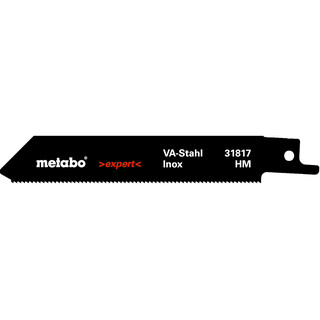 Metabo Säbelsägeblätter, Inox-Materialien, Serie expert, 115x1,25 mm, HM, 1,4 mm/ 18 TPI, 2 Stück (631817000)